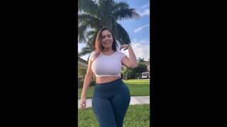 Catching Hot Latina Running In The Morning And Fucking Her In The Bathroom - Rebecca Hot