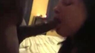 White Girl Salivating On BBC