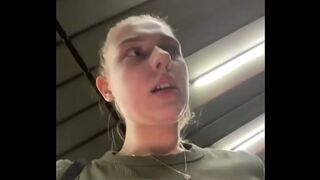 Squirting and masturbate in the gym