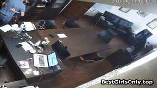 Russian Boss Fucks Secretary At Office Hidden Cam
