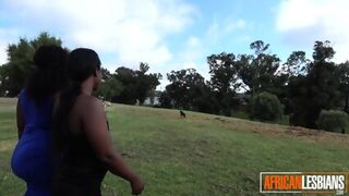 Amateur Black Girls Get Freaky In Public Park