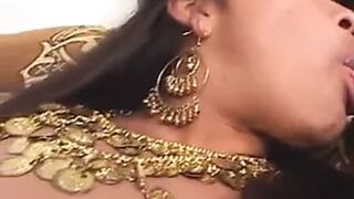 Indian Woman sucks and fucks two dicks anally