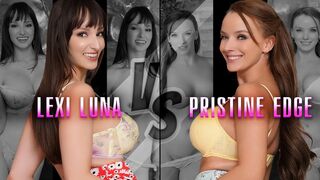 Thick And Busty Step Moms Lexi Luna & Pristine Edge Share Young Cock POV Style - PervMom