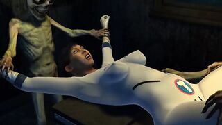 Alien fucks scientists woman