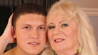 Blonde Hairy GILF Mylen Enjoys Energetic Rock Solid Dick