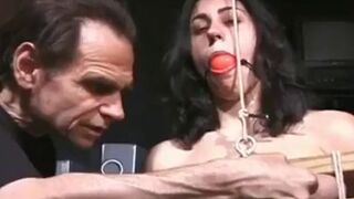 Babe gets tits pinched - video 1