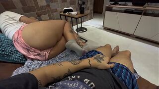 Whenever adults fall asleep, my stepsister and I do this, is this normal?