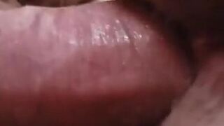Close up of daddy fucking his slut
