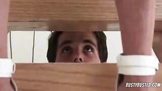 Farrah Dahl in Stepmom teasing step son by showing panties