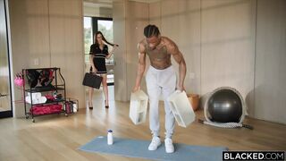 BLACKED Naughty Wife Sarah Sneaks In A Secret BBC Workout