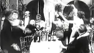Lady gets Drunk at Her Birthday's Party (1910s Vintage)