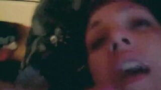 Dirty GF says beat your dick off on my face and finger my ass