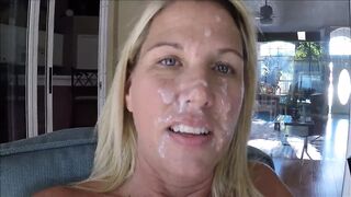 Watching the cum dry