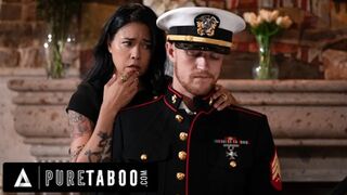 PURE TABOO Lonely Widow Dana Vespoli Wants Stepson To Wear Gone Husband Military Uniform & Fuck Her