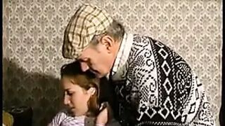 French young slut sodomized in threesome with Papy Voyeur