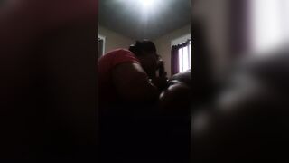 Fat black ratchet ebony thot from pof giving sloppy head