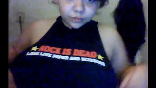 Cute chubby girl on Skype (part 2)