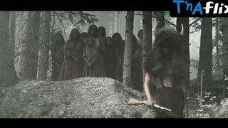 Michelle Dockery Breasts Scene in Godless