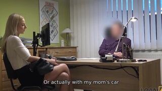 LOAN4K. Insistent MILF finds way to obtain credit for pussy-penetration
