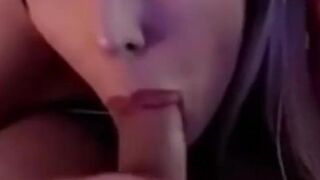 Beautiful Busty Blonde Swallows Cumshot