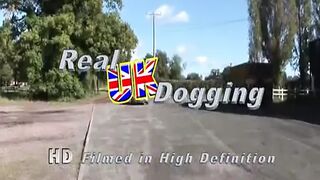 British Dogging - Teen BBW in a car park being fucked
