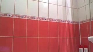 Hot Brunette Webcam Girl In The Shower Part 1