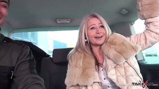 Stepmom get three young dicks in van ride