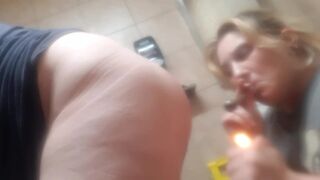 Bathroom pegging and clouds