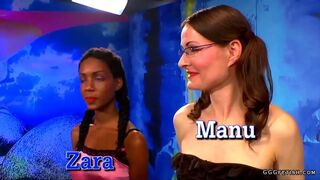 Black ebony zara enjoys deepthroat and bukkakes