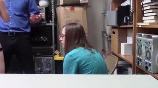 Skinny Teen Thief Punish Fucked In Front Of Her Boyfriend