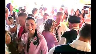 Wedding whores are fucking in public