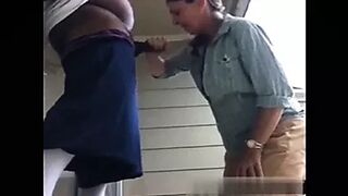 Middle Aged Slut Sucks BBC Infront of the Neighborh3ood