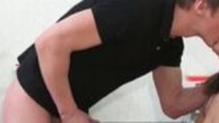 Gentle blowjob and hot fuck