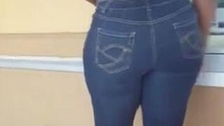 Candid Bubble butt ebony at Publix 1