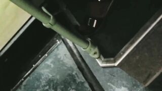 feet on bus