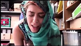 Hot arabian girl fucked in office
