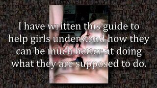 Blowjob Advice For Good Sluts - with voiceover