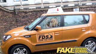 Fake Driving School Male Learner fucking his female examiner