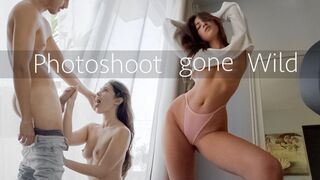 Hot Fitness model get Fucked during a Real Photoshoot