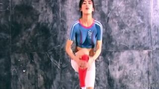Football Chick With Body Painting