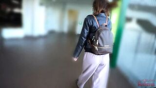 Cheating with a wife at a public toilet in a shopping mall