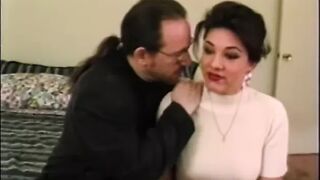 Handsome vintage babe is eager to bounce on rock solid cock
