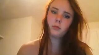 Big Butt White Girl Spreads Her Fat Ass