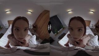 DARK ROOM VR - Brunette Pulls The Sheets Of Pleasure