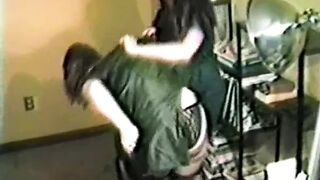 Nude Hairy Cunt Catfight in Stockings