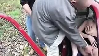 Swinger German Couple Carsex Outdoor - Part.2