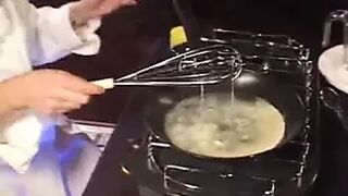 after bukkake - scrambled eggs