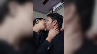Kissing a desi aunty