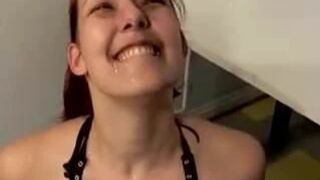 Amateur - Hot Pierced French Girl MMF & Pee