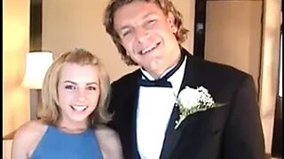 Hot blonde teen fucked by a big cock after prom